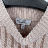 women & Other Stories Chainmail/Chenille Ribbed Crew Champagne Sweater S
