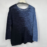 women Nic + Zoe Ombre Blue Sweater M