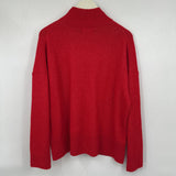 women Loft NWT Mockneck Red Sweater XL