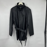 women Worthington Belted Leather Black Jacket XL