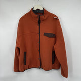 women Mountain & Isles Snap Fleece Burnt Orange Jacket XL