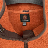 women Mountain & Isles Snap Fleece Burnt Orange Jacket XL