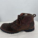 men Patagonia Tin Shed 6" Waterproof Leather Boots Brown Shoes 11