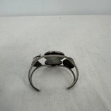 women Old Pawn Signed Split Shank Turquoise Cuff Silver Turquoise Jewelry