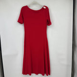 women Lauren Ralph Lauren Knit A-Line Red Dress M