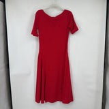 women Lauren Ralph Lauren Knit A-Line Red Dress M
