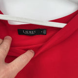 women Lauren Ralph Lauren Knit A-Line Red Dress M