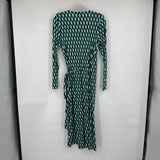 women Diane Von Furstenburg for Target NWT Knit Print Green Aqua White Black Dress M