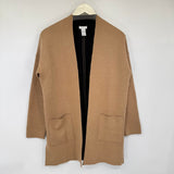 women J. Jill Reversible Cardigan Camel/Black Sweater S