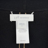 women J. Jill Reversible Cardigan Camel/Black Sweater S