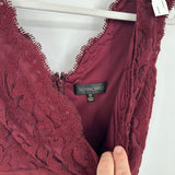 women Tadashi Lace Cocktail Wine Dress 0