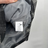 men Alpine Design Plaid Shacket Black & Gray Jacket M