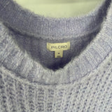 women Pilcro - Anthro Ribbed Crew Lavender Sweater XL