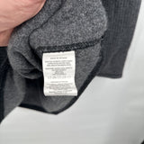 women Josette Striped Wool Blend Tunic Gray & Black Sweater XL