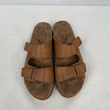 women Kork Ease Torreya Double Leather Strap Brown Shoes 10