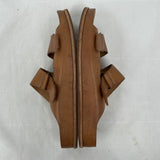 women Kork Ease Torreya Double Leather Strap Brown Shoes 10