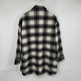 women Banana Republic Plaid Shacket Neutrals Jacket M