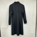 women Harve benard Wool Shirtdress Black Vintage 5