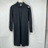 women Harve benard Wool Shirtdress Black Vintage 5