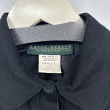 women Harve benard Wool Shirtdress Black Vintage 5