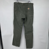 men Carhartt Relaxed Fit Green Jeans 34x34