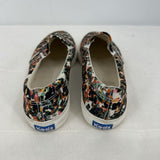 women Keds Jump Kick Slip-On Sneakers in Floral Green Blue White Multi Shoes 8
