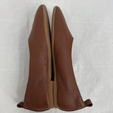 women Quince Italian Leather Glove Ballet Flat Cognac Shoes 7