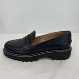 women Jon Josef Chunky Lug Sole Penny Loafers Black Shoes 37/7-7.5