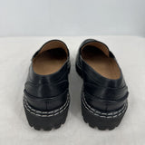 women Jon Josef Chunky Lug Sole Penny Loafers Black Shoes 37/7-7.5