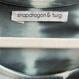 women Snapdragon & Twig Shibori Leighton Dress in Thunder Shibori Black White Dress XS 4-6