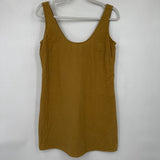 women Mollusk California Linen Blend Shell Golden Dress M