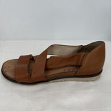 women Remonte Leather Sandals Cognac Shoes 40/9