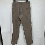 men Carhartt Distressed Loose Fit Taupe Jeans 34x34