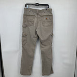 men Carhartt Distressed Relaxed Fit Cargo Khaki Jeans 34x32