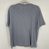 women Vince Short Sleeve Tee Cloud Gray Knit Top L