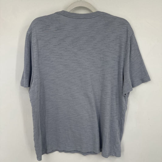 women Vince Short Sleeve Tee Cloud Gray Knit Top L