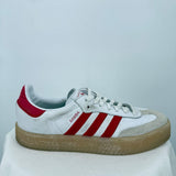 men Adidas Platform Sambas White & Red Shoes 11