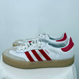 men Adidas Platform Sambas White & Red Shoes 11