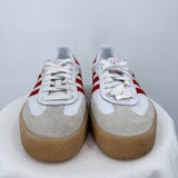 men Adidas Platform Sambas White & Red Shoes 11