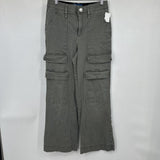 women Democracy Wide Leg Cargo Style Olive Green Jeans 10