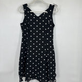 women Scarlett 90's does 50's Polka Dot Mini Black White Vintage 7/8
