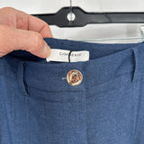 women Commense NWT Wide Leg Trouser Blue Pants L