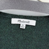 women Madewell Long Cardigan Forest Green Sweater XS