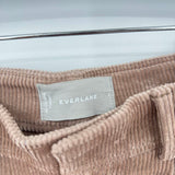 women Everlane Pleated Corduroy Wide Leg Tan Pants 2
