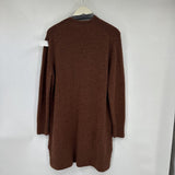 women Madewell Long Cardigan Brown Sweater M