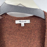 women Madewell Long Cardigan Brown Sweater M