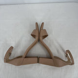 women Michael Michael Kors Stella Open Toe Heels Nude Shoes 9