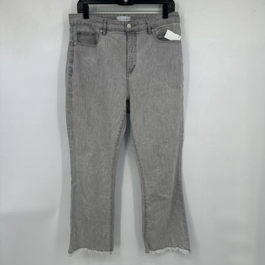 women Loft The Curvy Kick Crop Gray Jeans 28/6