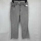 women Loft The Curvy Kick Crop Gray Jeans 28/6