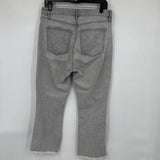 women Loft The Curvy Kick Crop Gray Jeans 28/6